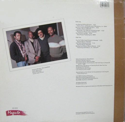 Anthony Braxton - Seven Standards 1985, Volume I - LP