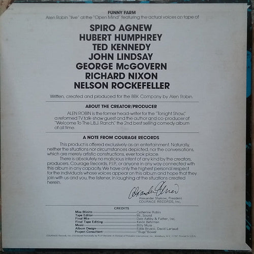 Alen Robin - Funny Farm - LP