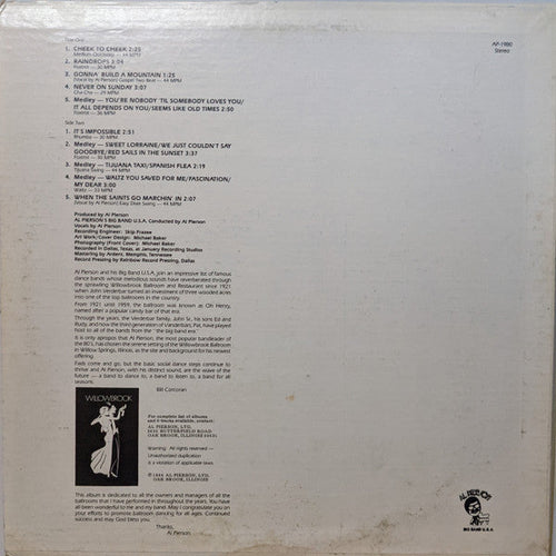 Al Pierson - Dancin' Cheek To Cheek - LP