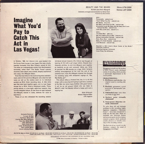 Al Hirt And Ann-Margret* - Beauty And The Beard - LP