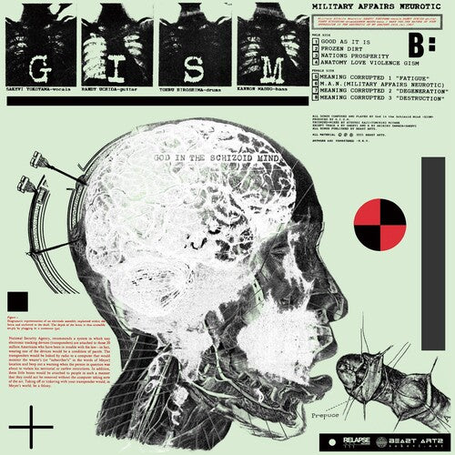 GISM Military Affairs Neurotic RELAPSE RECORDS New Sealed Black Vinyl LP
