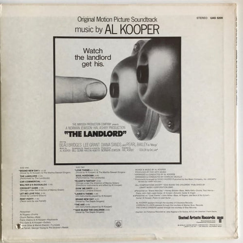 Al Kooper - The Landlord - Original Movie Picture Soundtrack - LP