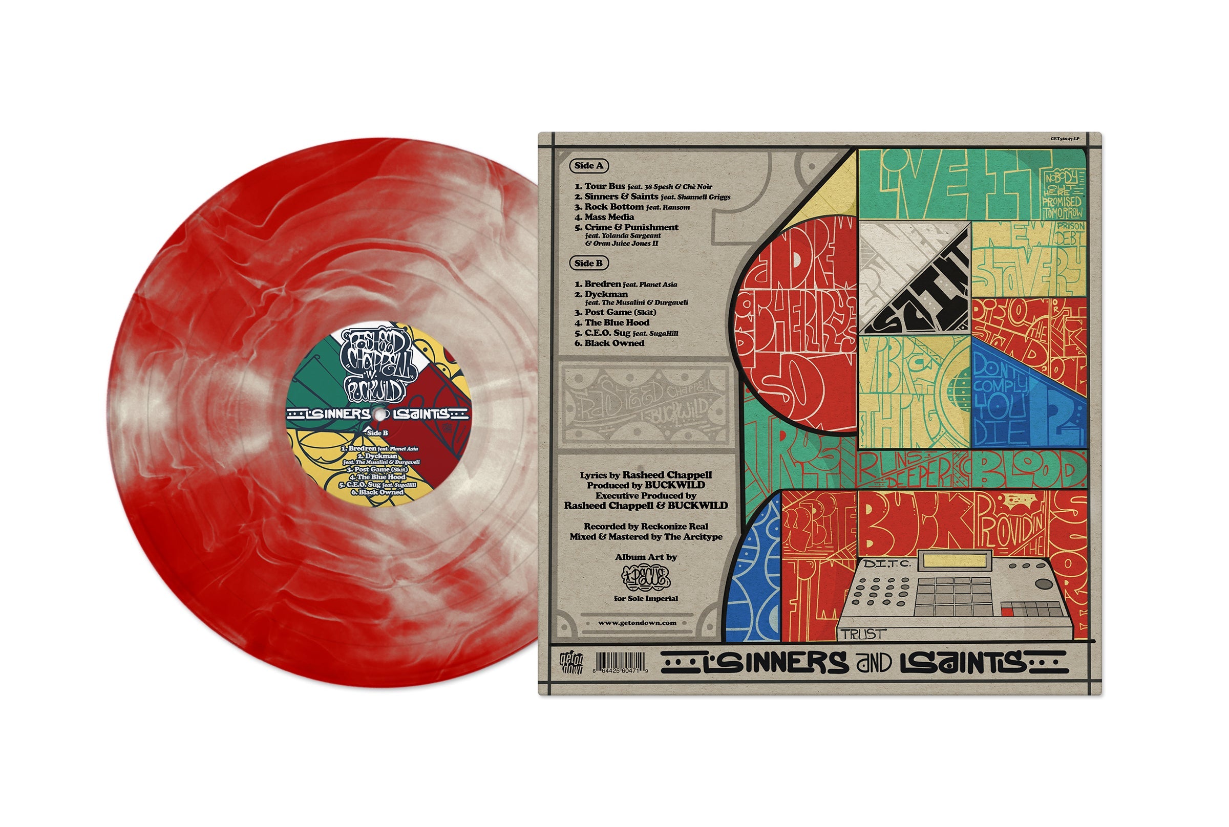 Sinners and Saints (Red & White Swirl Colored LP)