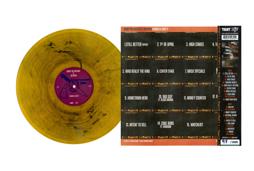 Stabbed & Shot 2 (Clear Orange Smoke LP w/ OBI)