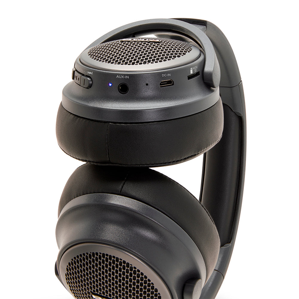 AIWA Hyperbass HST-250BT Wireless Bluetooth Headphones Titanium Colour